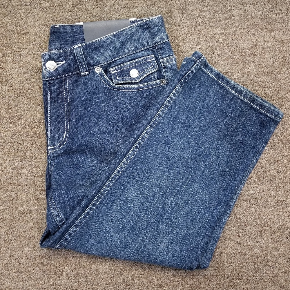 NWT Harley-Davidson Embroidered Denim Capris